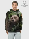 Худи мужской база хлопок / Медведь
