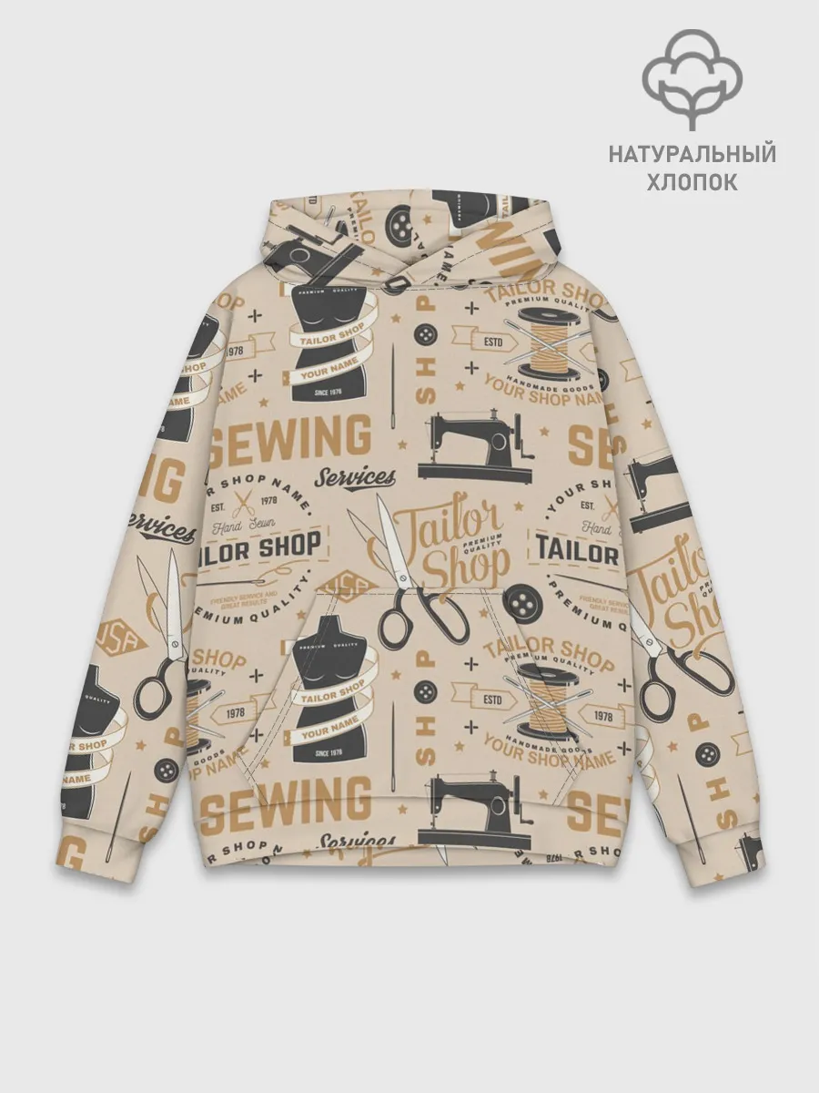 Худи мужской база хлопок / sewing