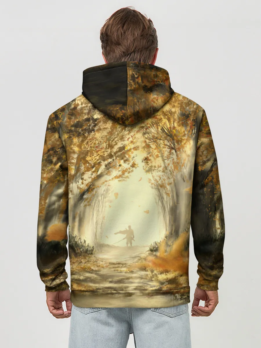 Худи мужской база хлопок / Ghost of Tsushima