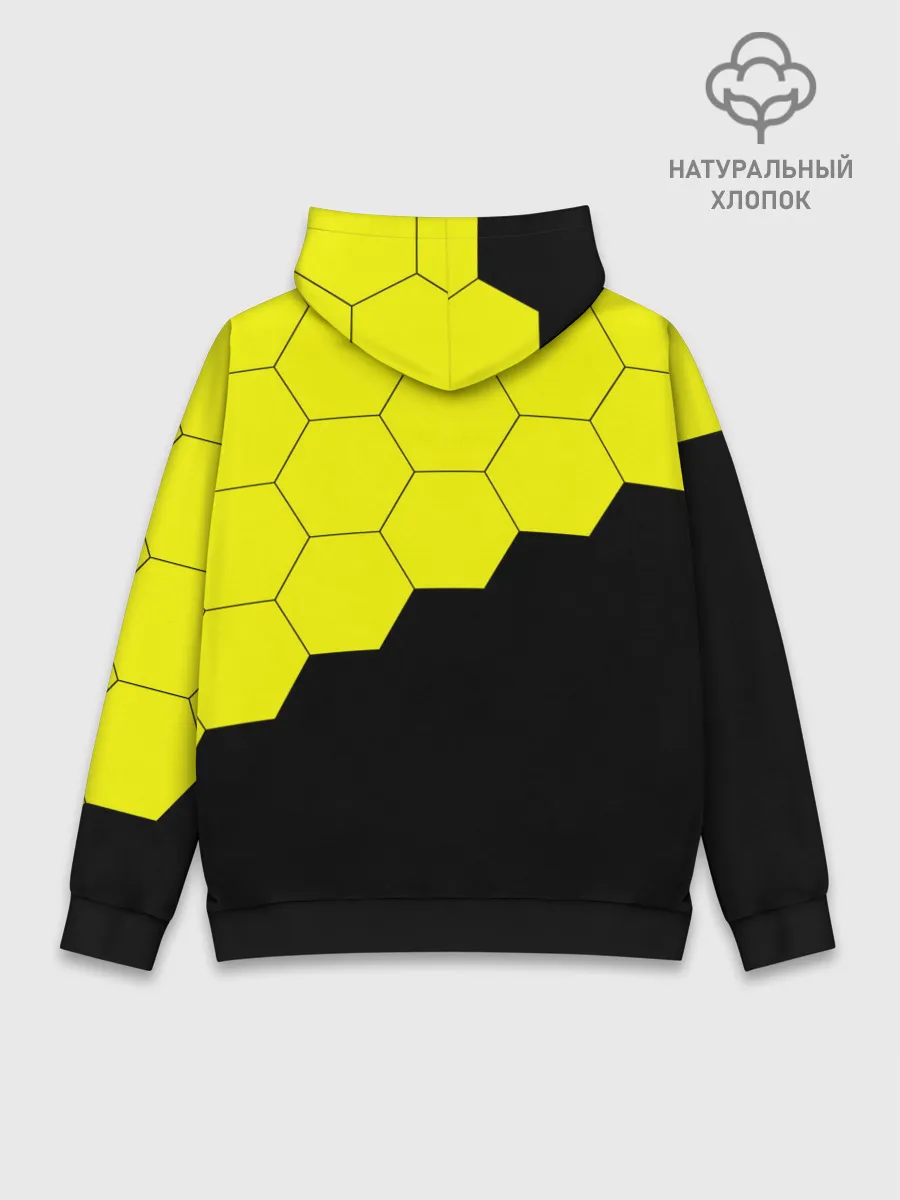 Худи мужской база хлопок / Borussia Dortmund