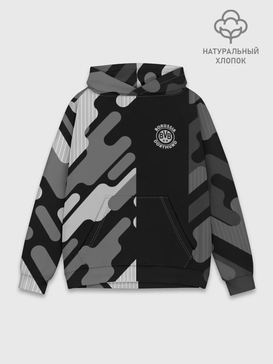 Худи мужской база хлопок / FC Borussia