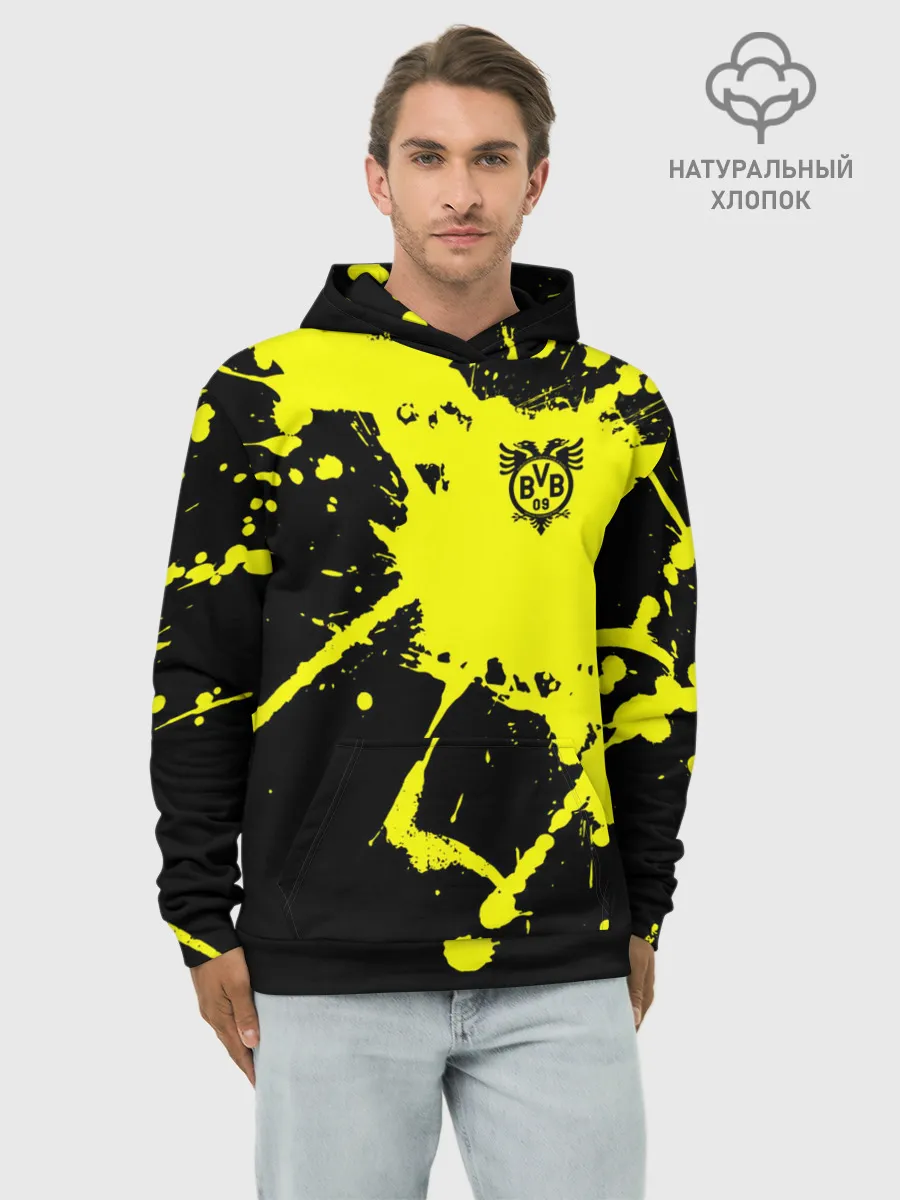 Худи мужской база хлопок / FC Borussia