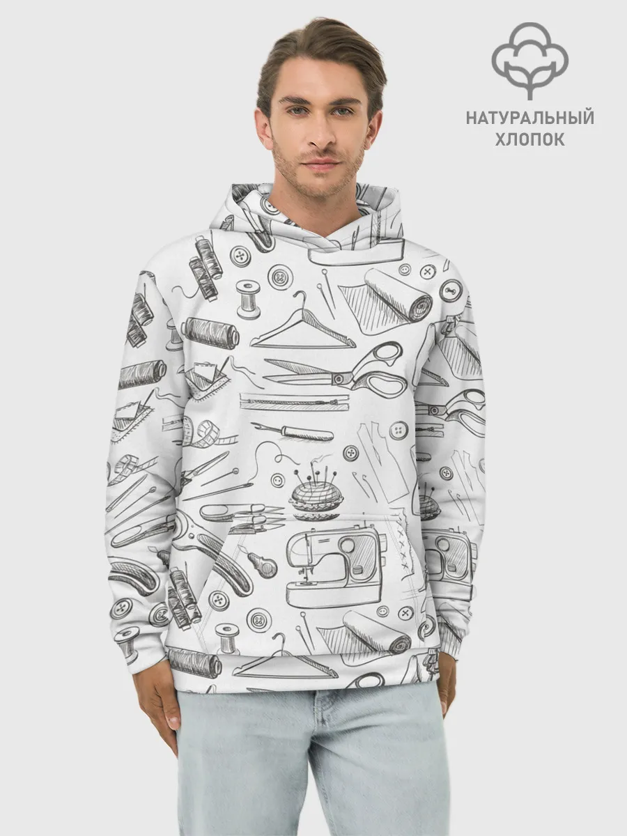 Худи мужской база хлопок / для швеи