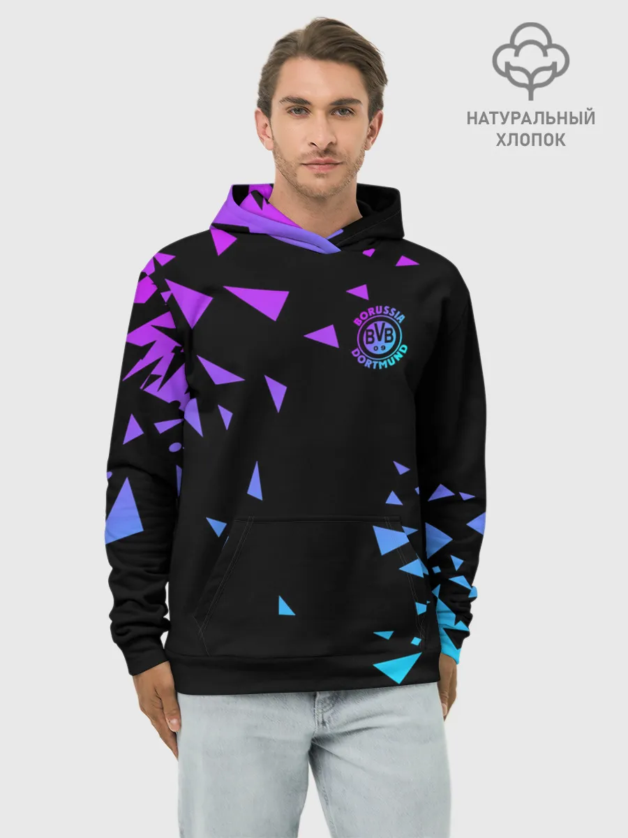 Худи мужской база хлопок / FC Borussia