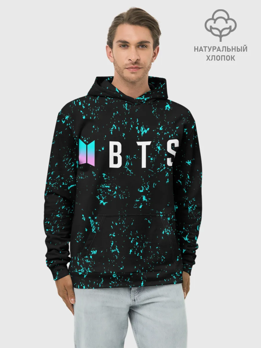 Худи мужской база хлопок / BTS / БТС