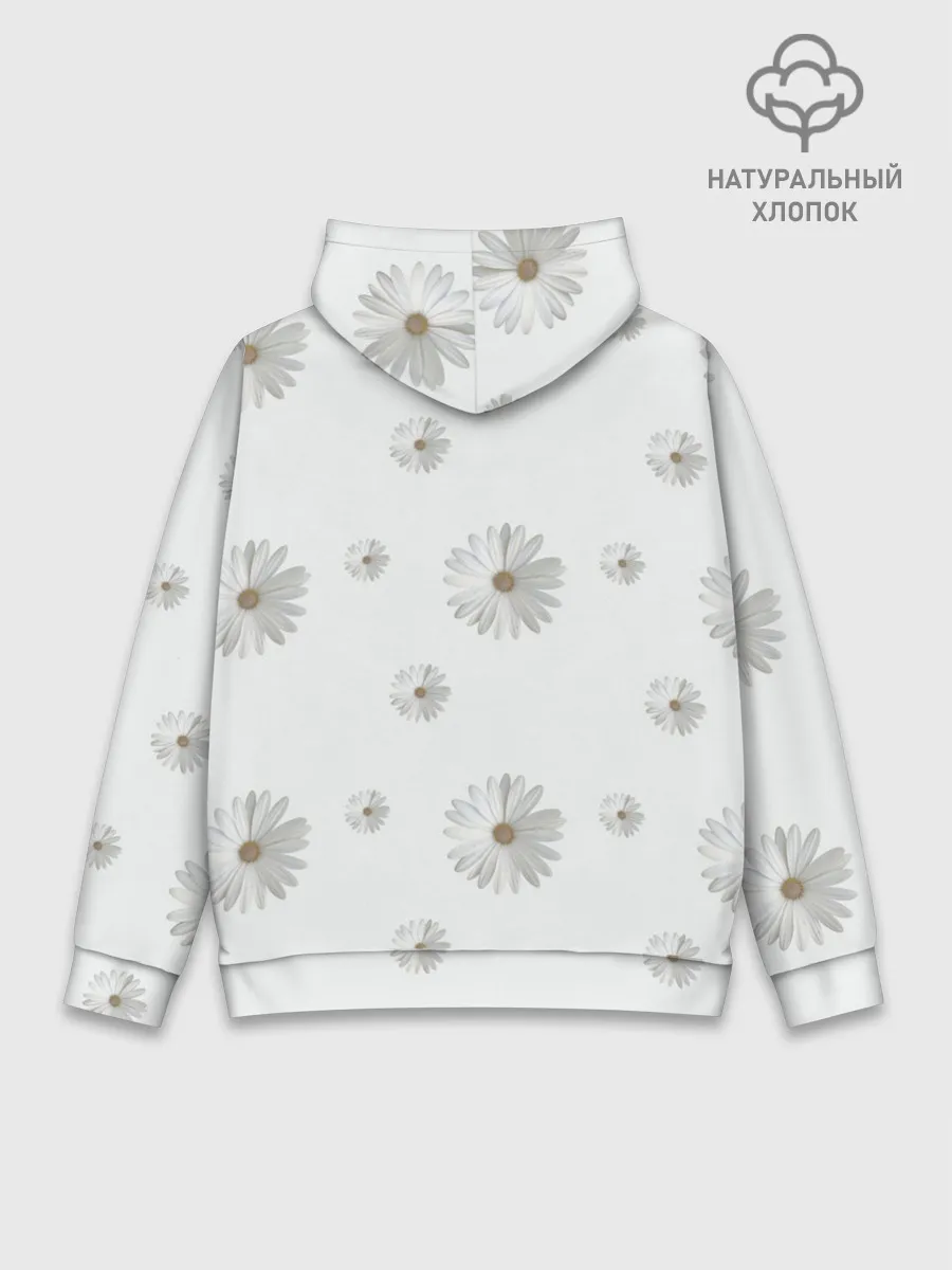 Худи мужской база хлопок / Ромашки