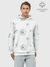 Худи мужской база хлопок / Ромашки