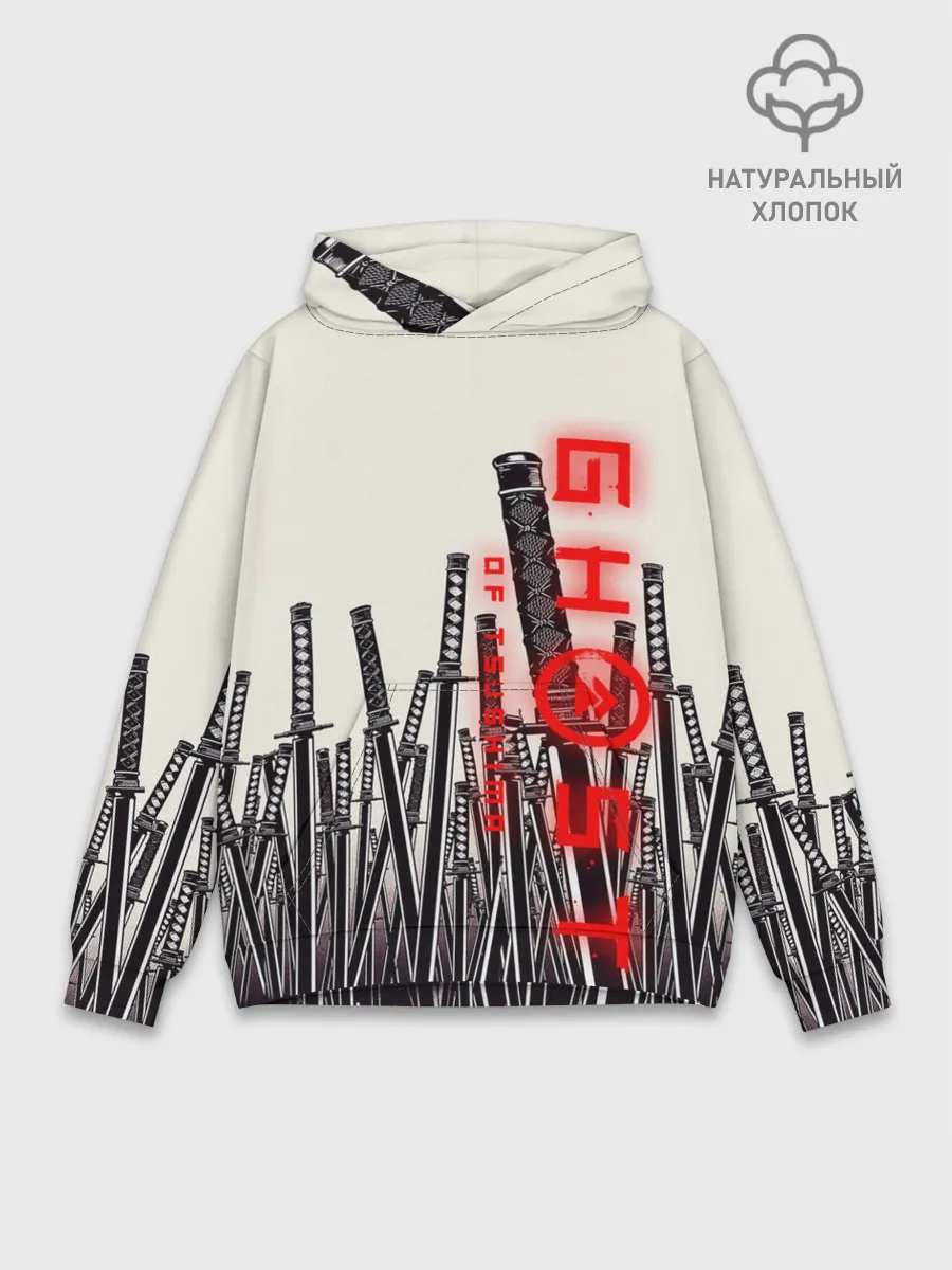 Худи мужской база хлопок / Призрак Цусимы