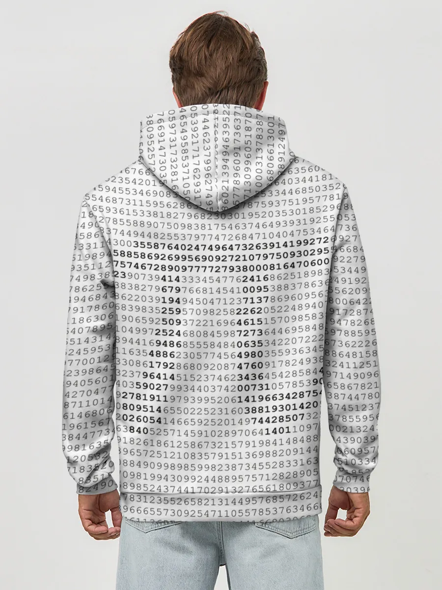 Худи мужской база хлопок / Число пи