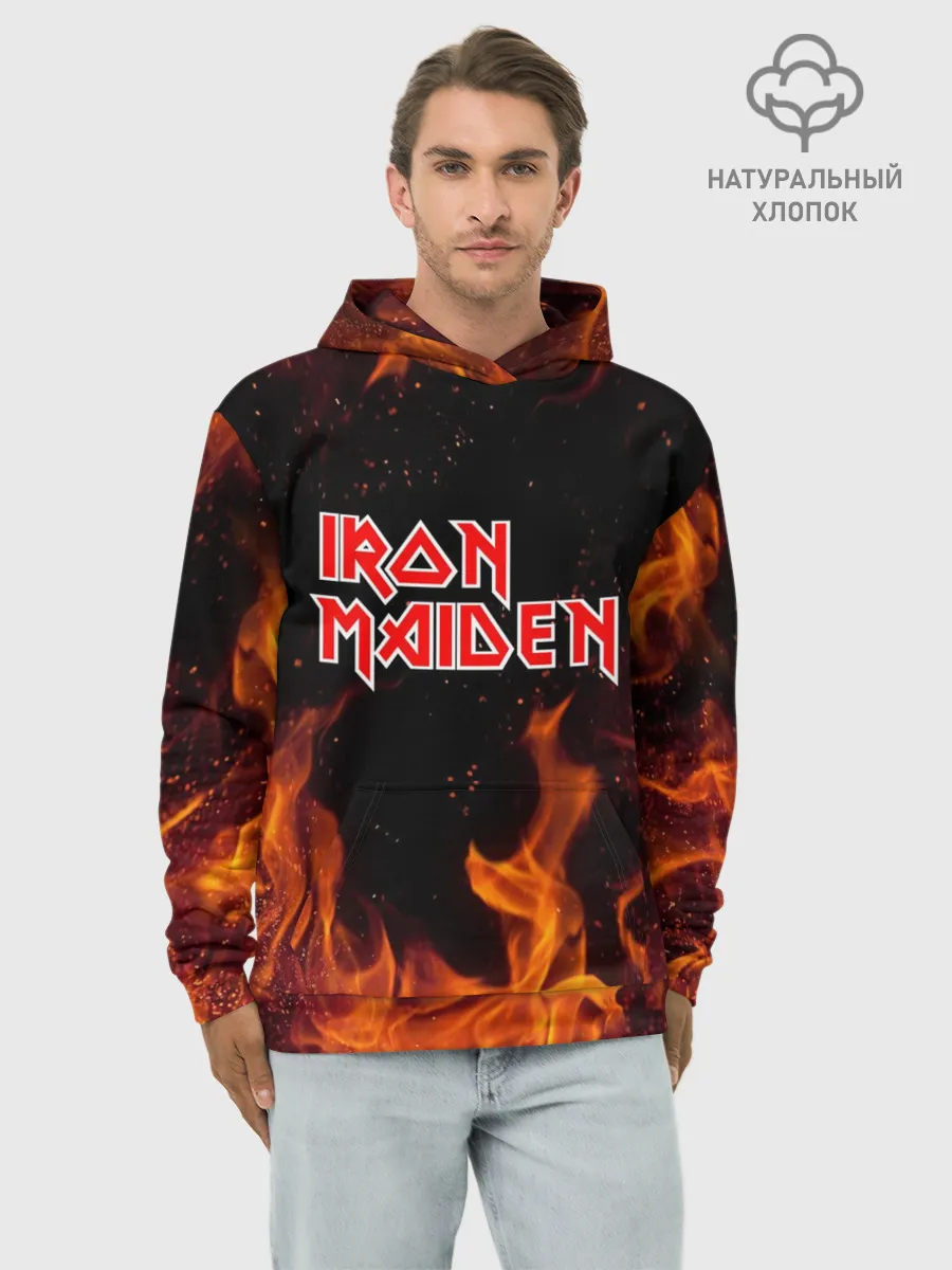 Худи мужской база хлопок / Iron Maiden