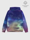 Худи мужской база хлопок / Космическое сияние