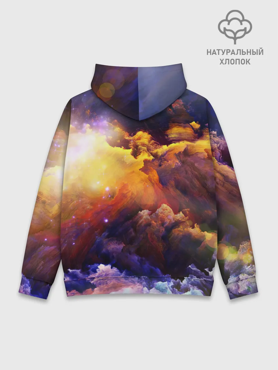 Худи мужской база хлопок / Яркий свет