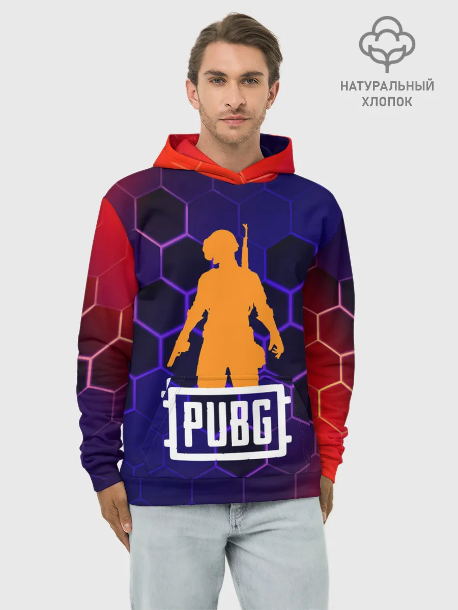 Худи мужской база хлопок / PUBG / ПАБГ