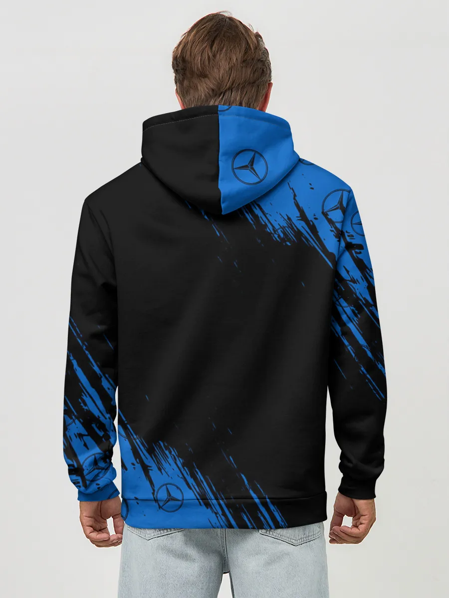 Худи мужской база хлопок / MERCEDES / МЕРСЕДЕС