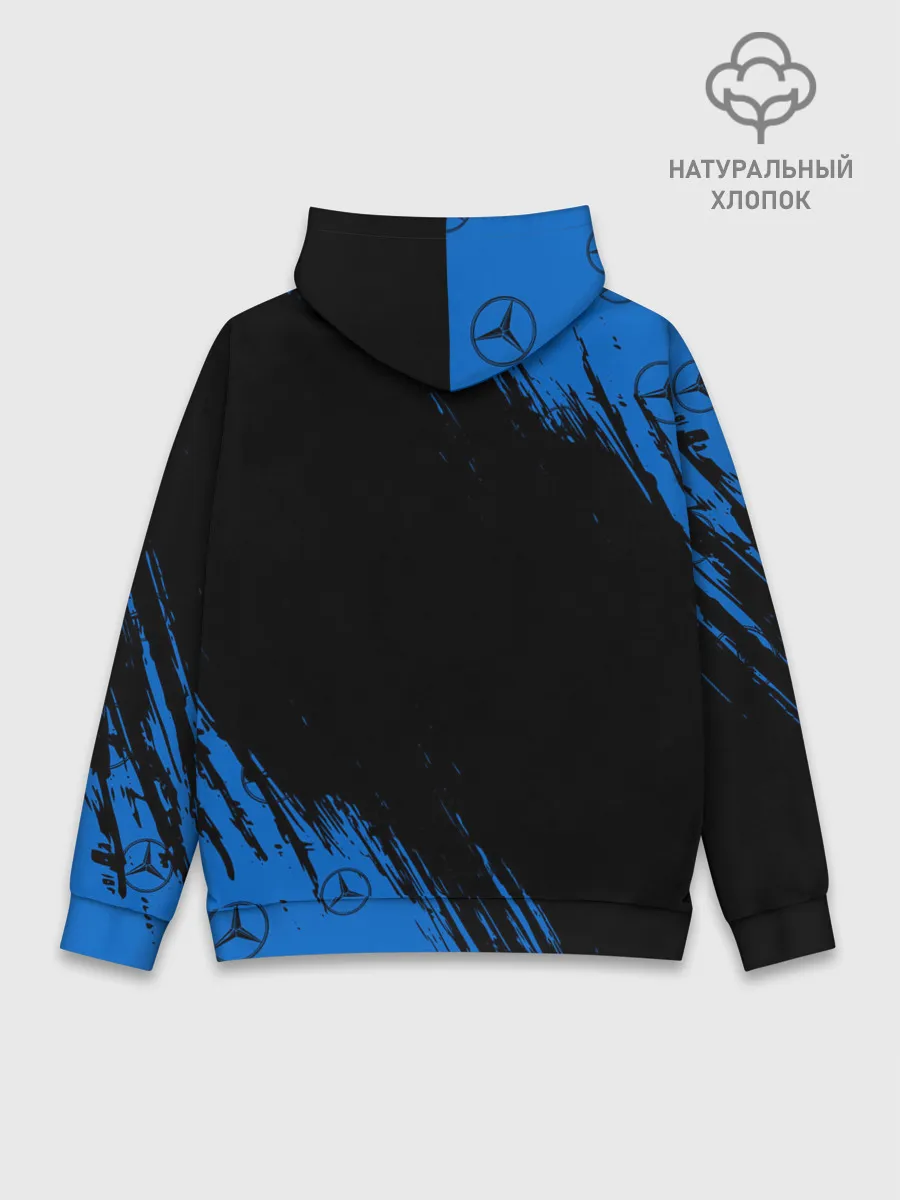 Худи мужской база хлопок / MERCEDES / МЕРСЕДЕС