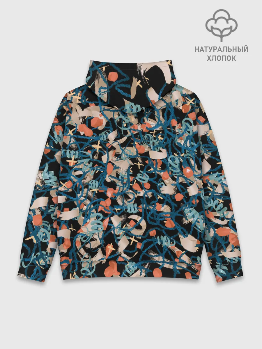 Худи мужской база хлопок / Линии в пространстве