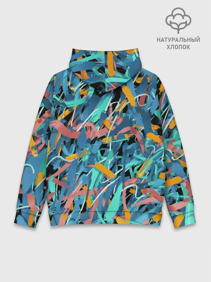 Худи мужской база хлопок / Яркие краски