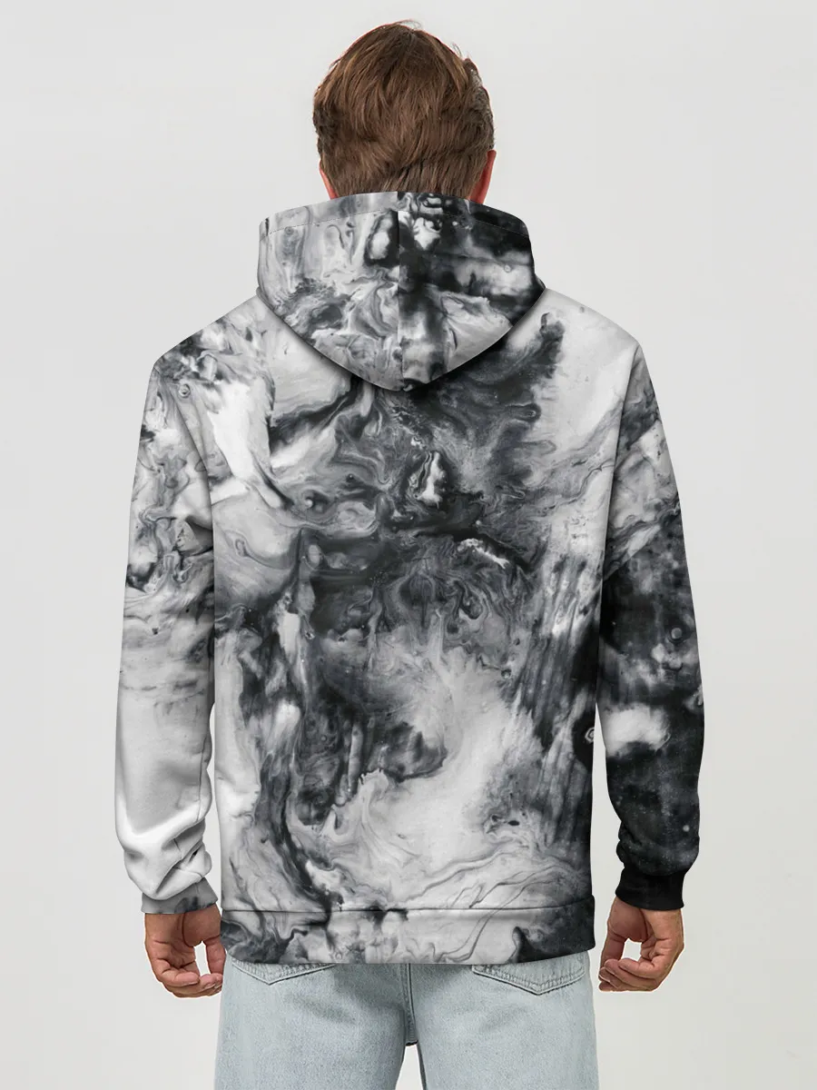 Худи мужской база хлопок / МРАМОР