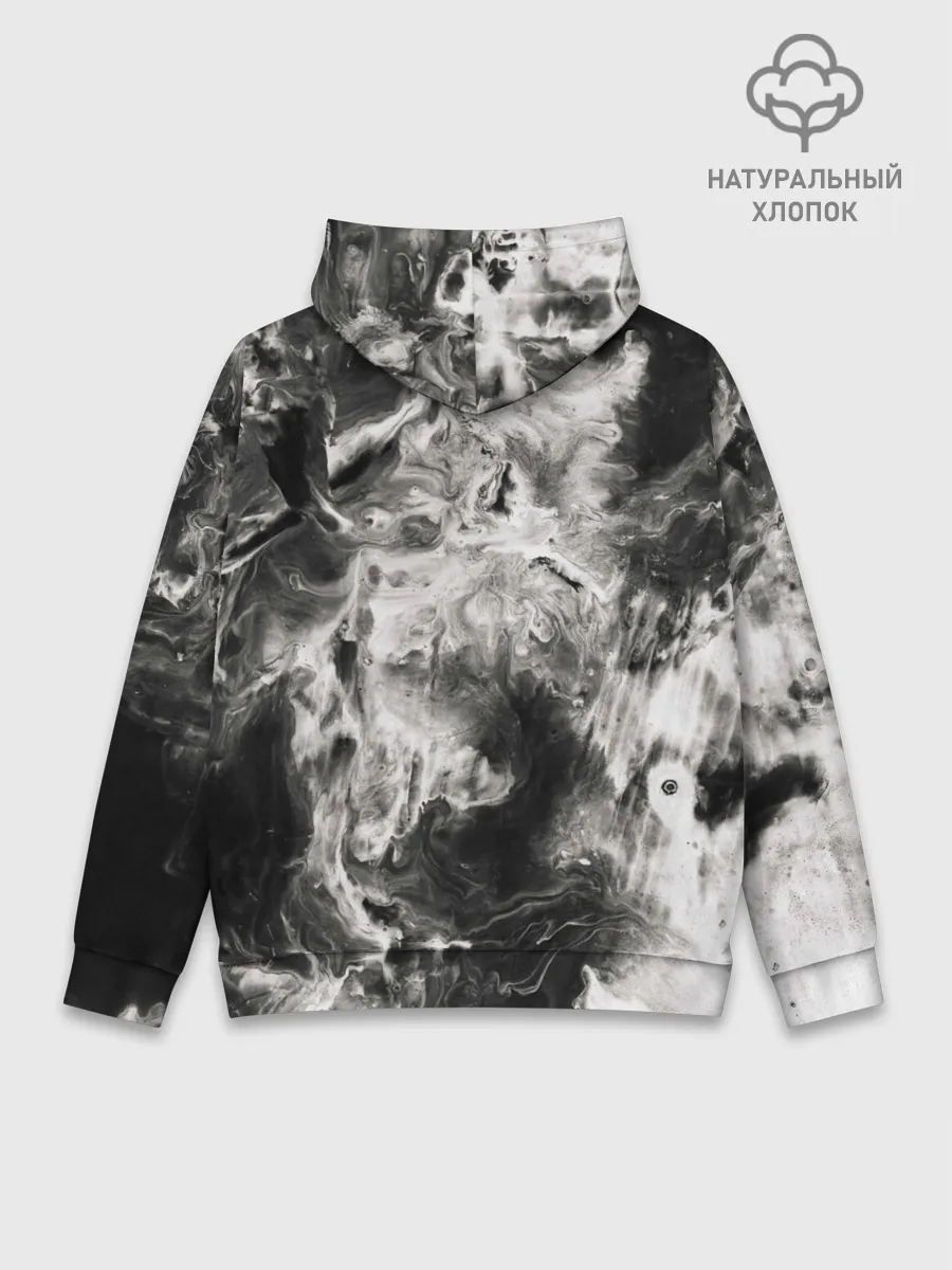 Худи мужской база хлопок / Мрамор