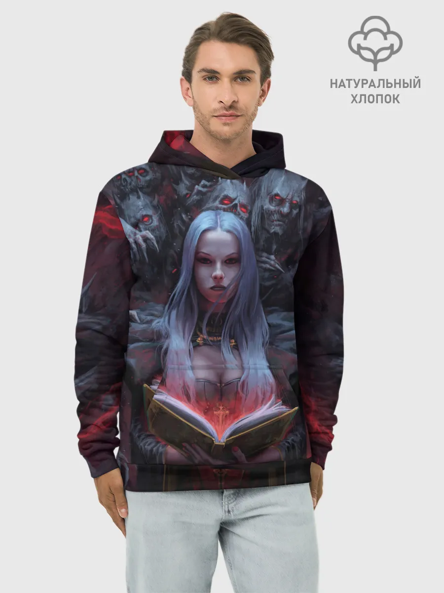 Худи мужской база хлопок / Demonic book