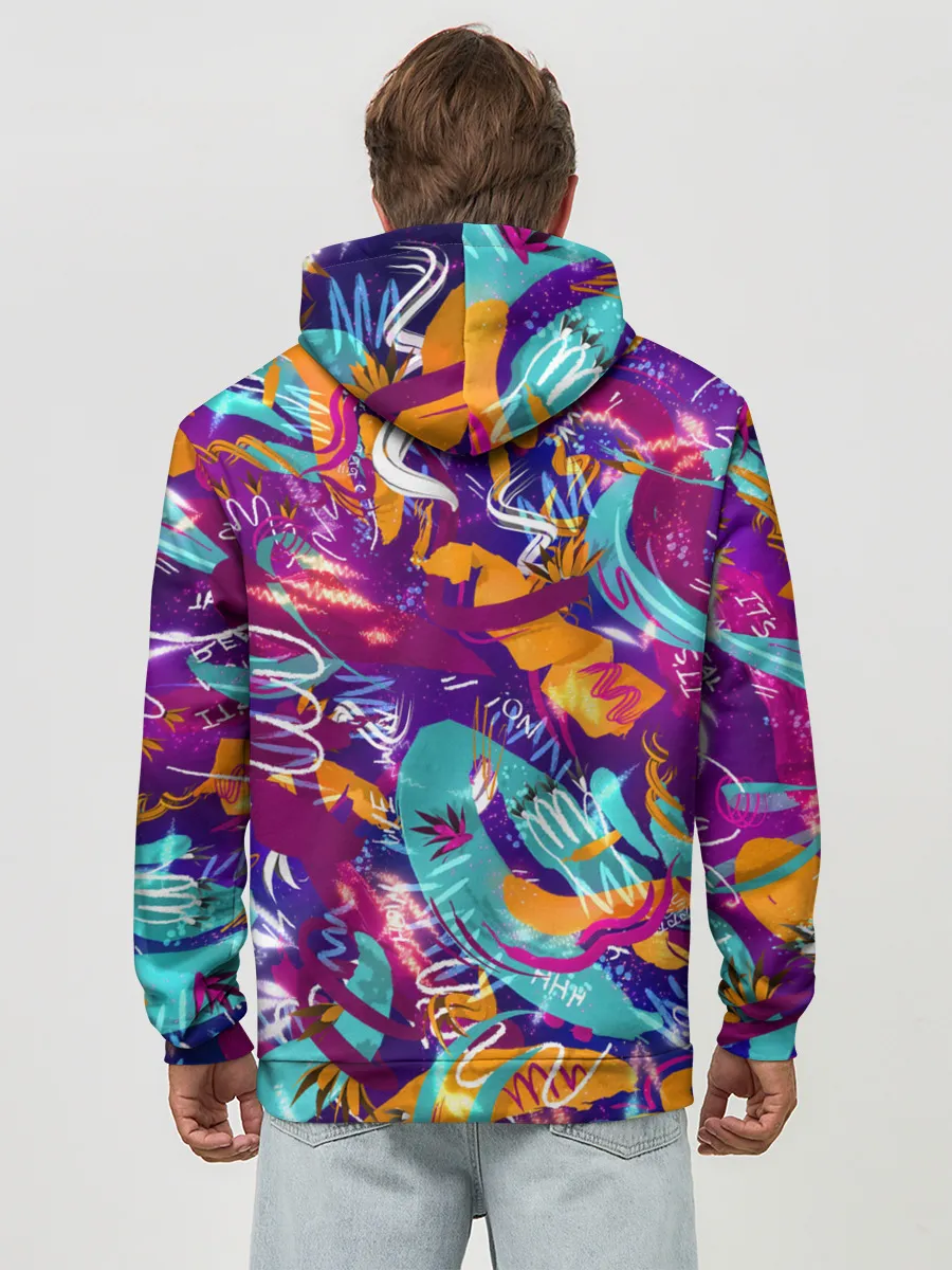 Худи мужской база хлопок / Яркие краски