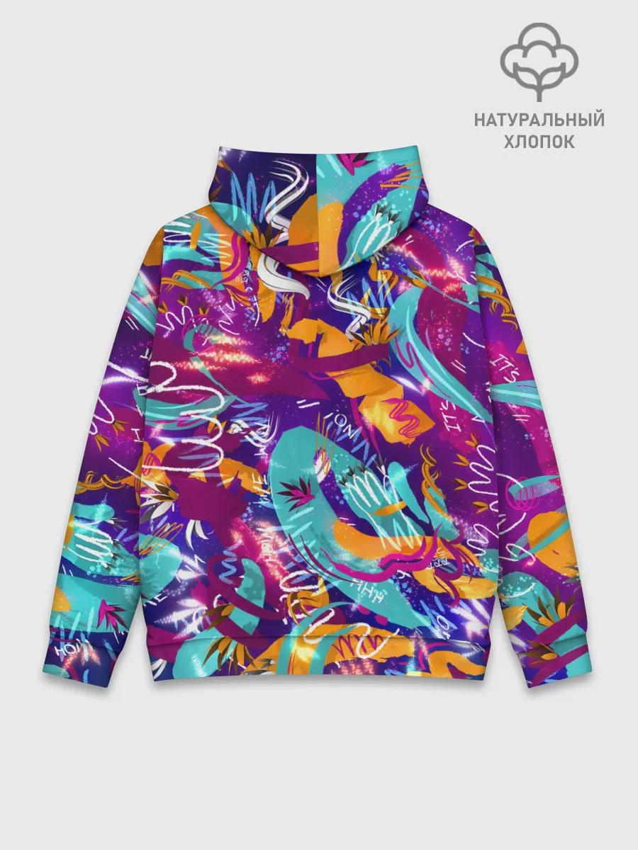Худи мужской база хлопок / Яркие краски
