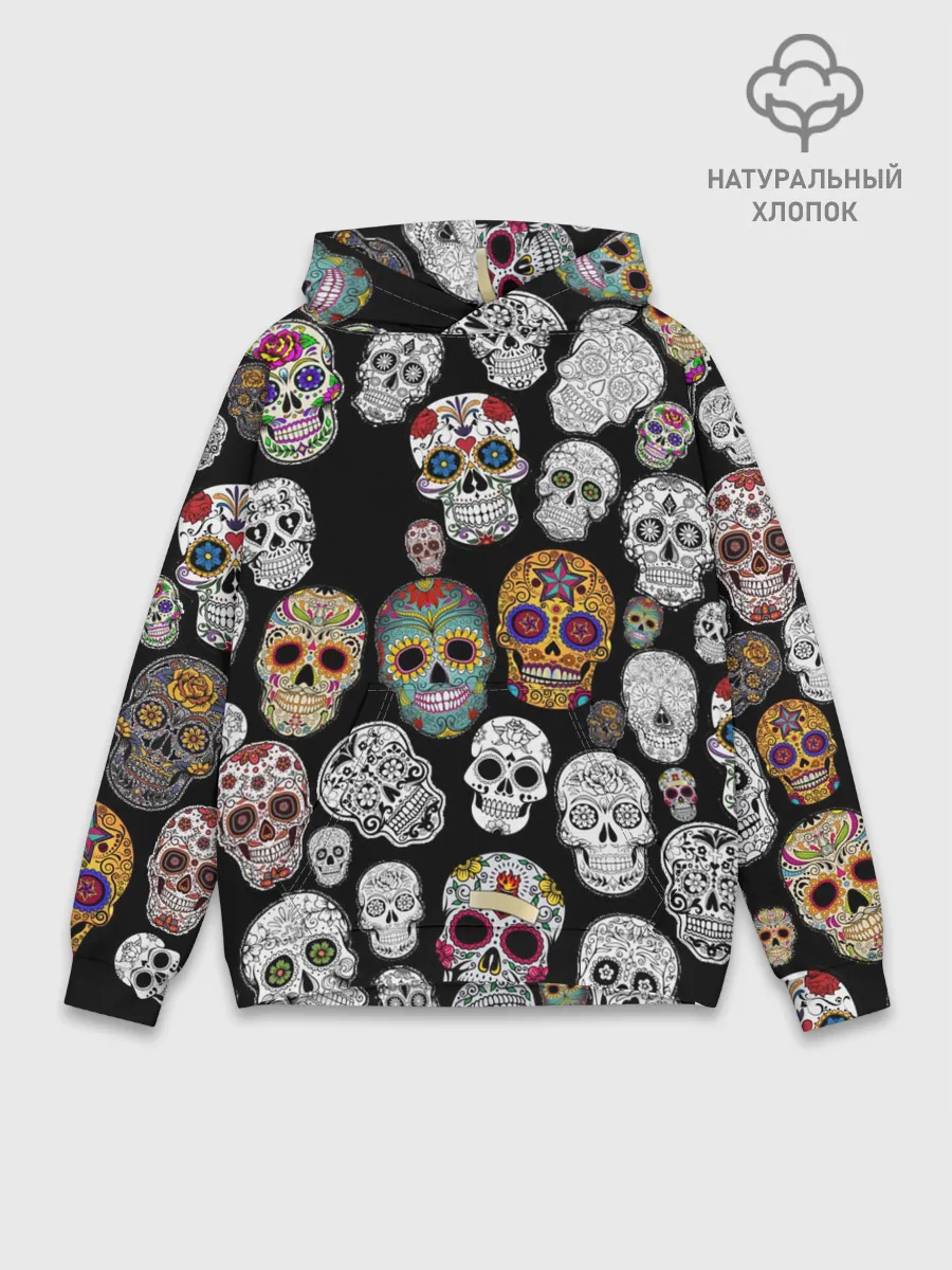 Худи мужской база хлопок / Мексиканский праздник