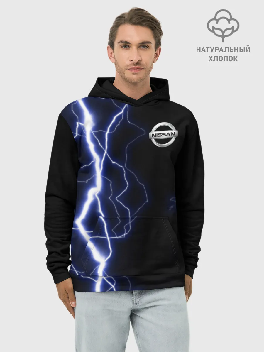 Худи мужской база хлопок / NISSAN