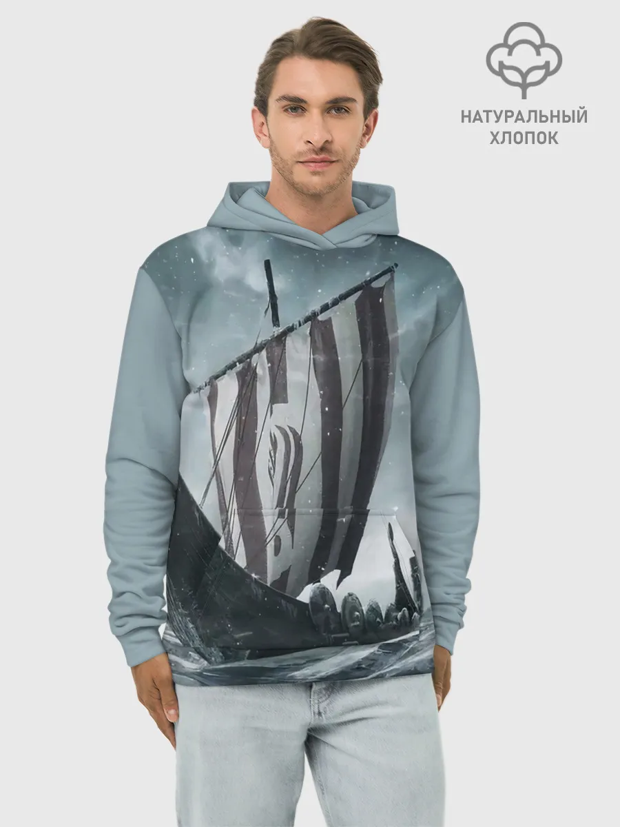 Худи мужской база хлопок / Викинги