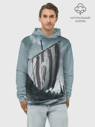 Худи мужской база хлопок / Викинги