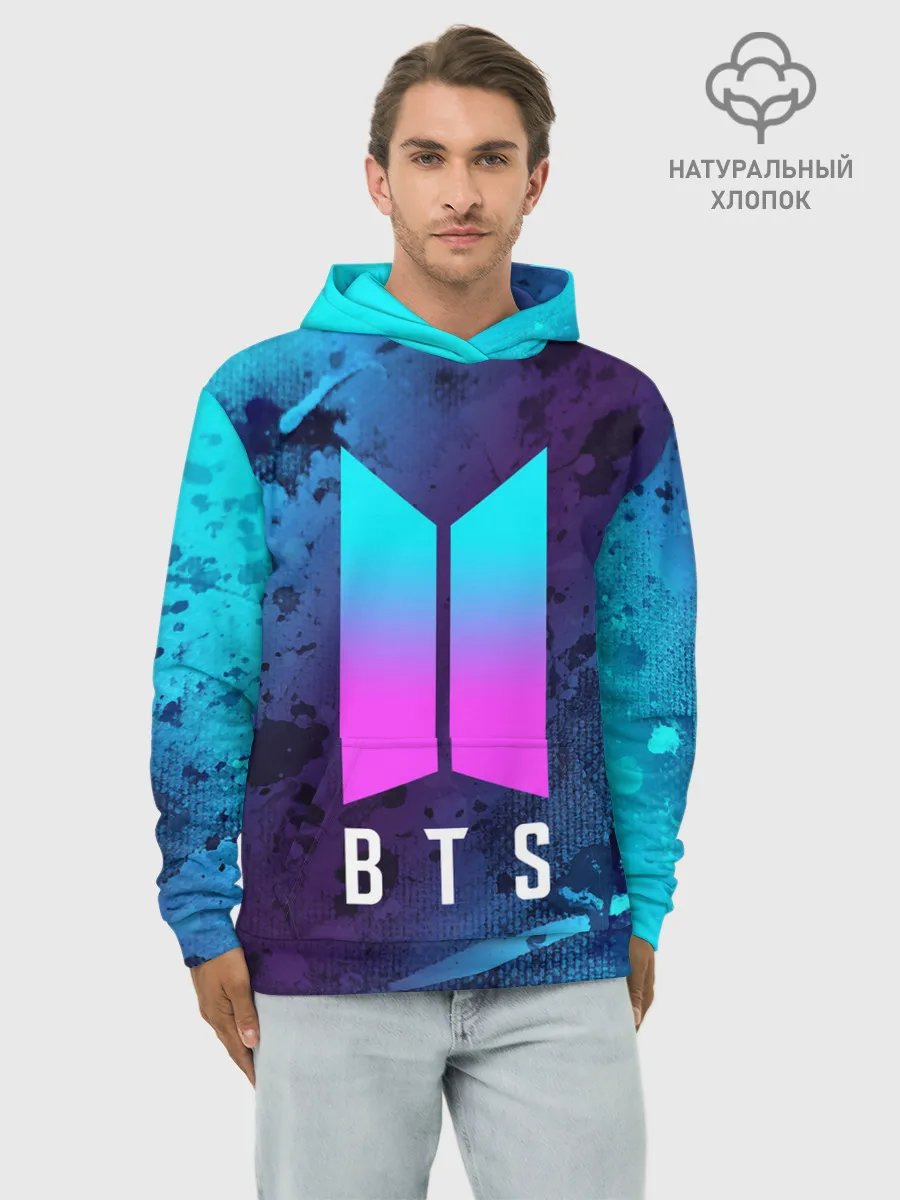 Худи мужской база хлопок / BTS / БТС