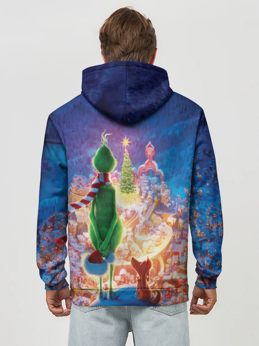 Худи мужской база хлопок / Гринч похититель Рождества