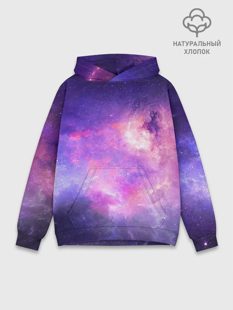 Худи мужской база хлопок / Космические дали