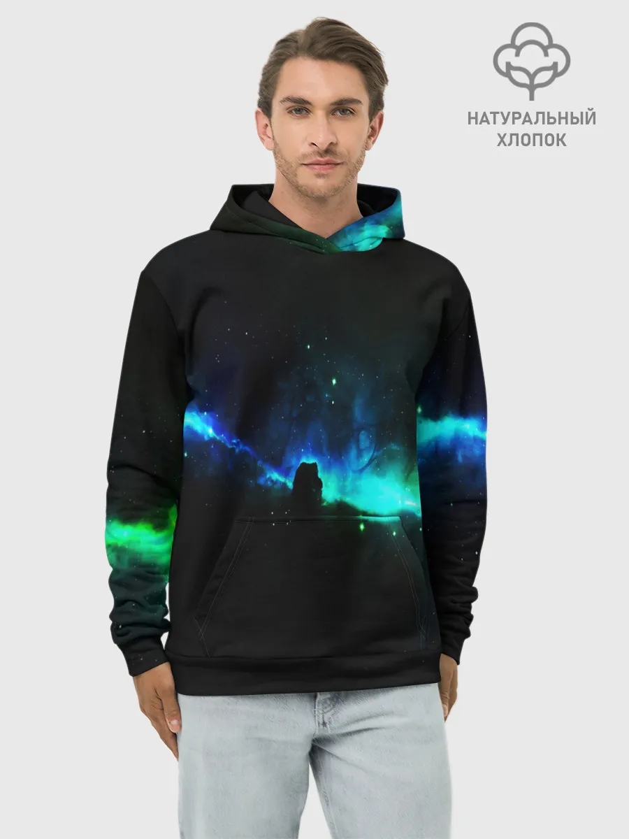 Худи мужской база хлопок / DEEP SPACE