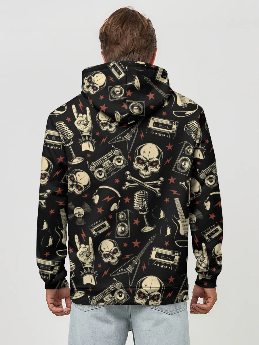 Худи мужской база хлопок / Рок!