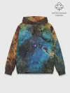 Худи мужской база хлопок / Туманный космос