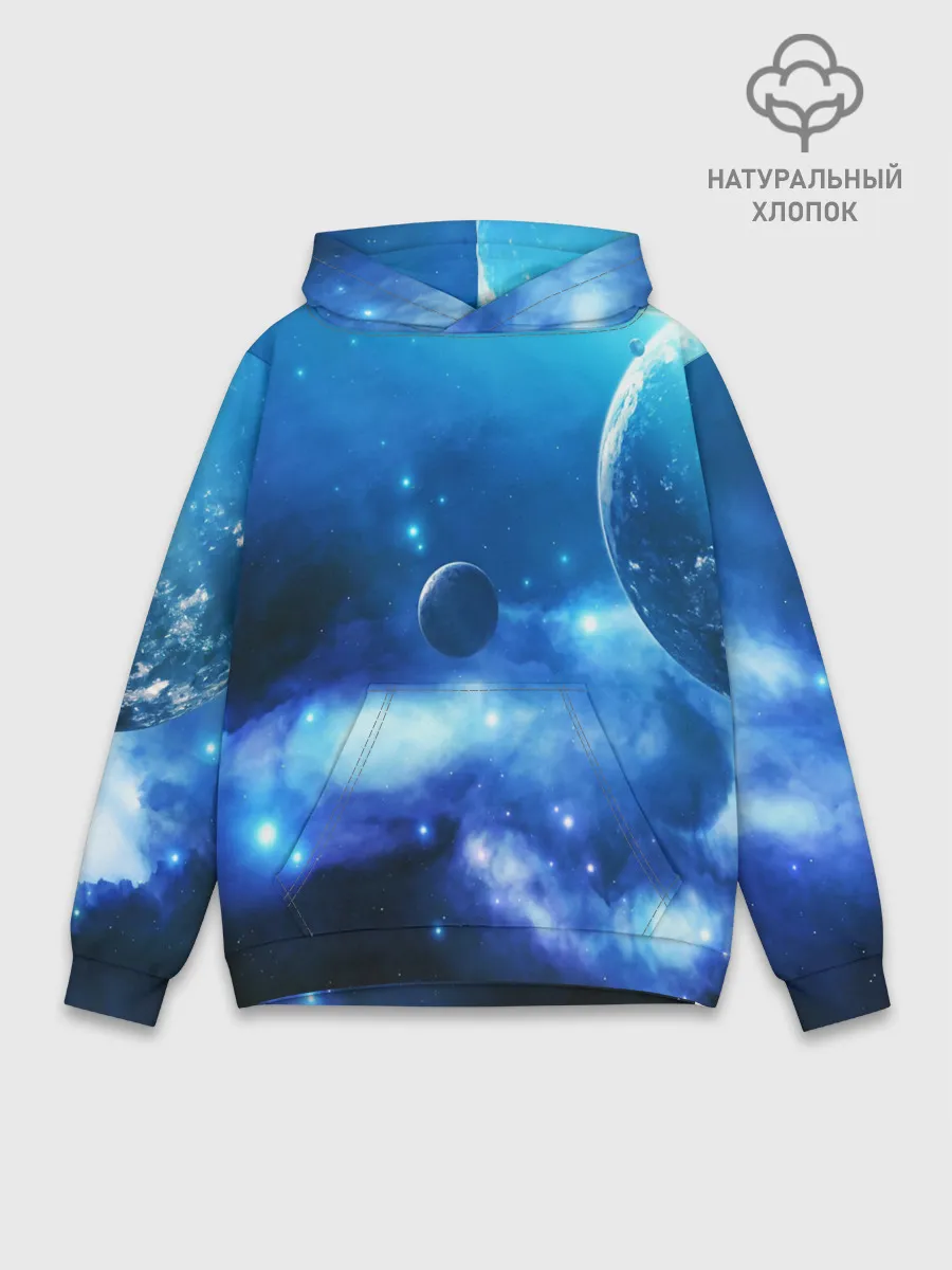 Худи мужской база хлопок / КОСМОС