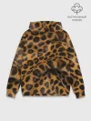 Худи мужской база хлопок / Леопард