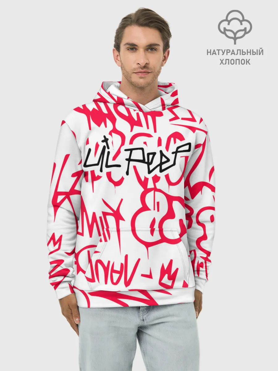 Худи мужской база хлопок / Lil Peep