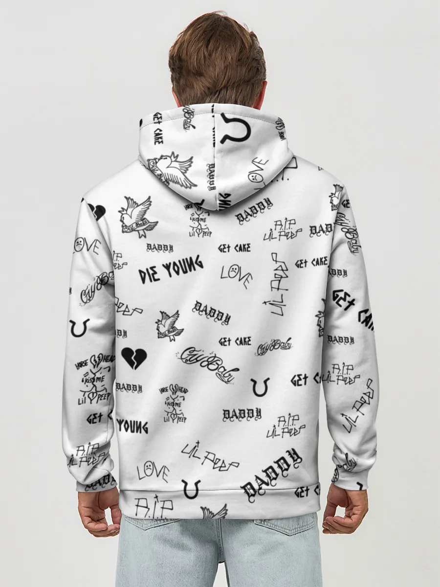 Худи мужской база хлопок / Lil Peep