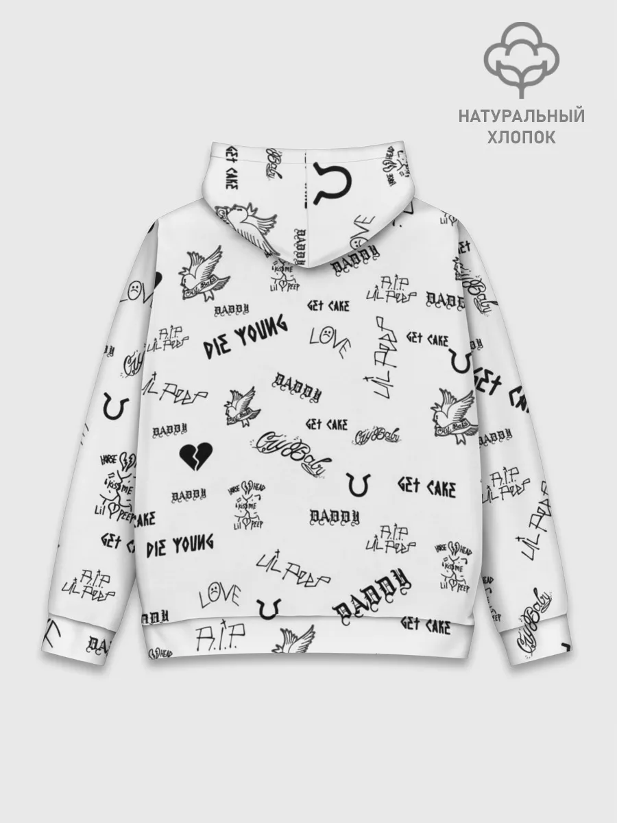 Худи мужской база хлопок / Lil Peep