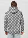 Худи мужской база хлопок / Костюм в клетку