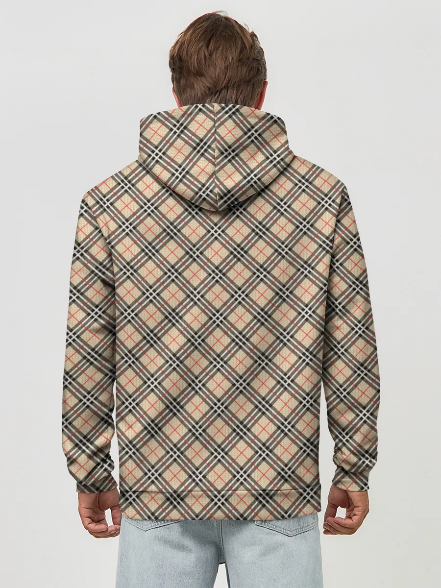 Худи мужской база хлопок / Костюм в клетку