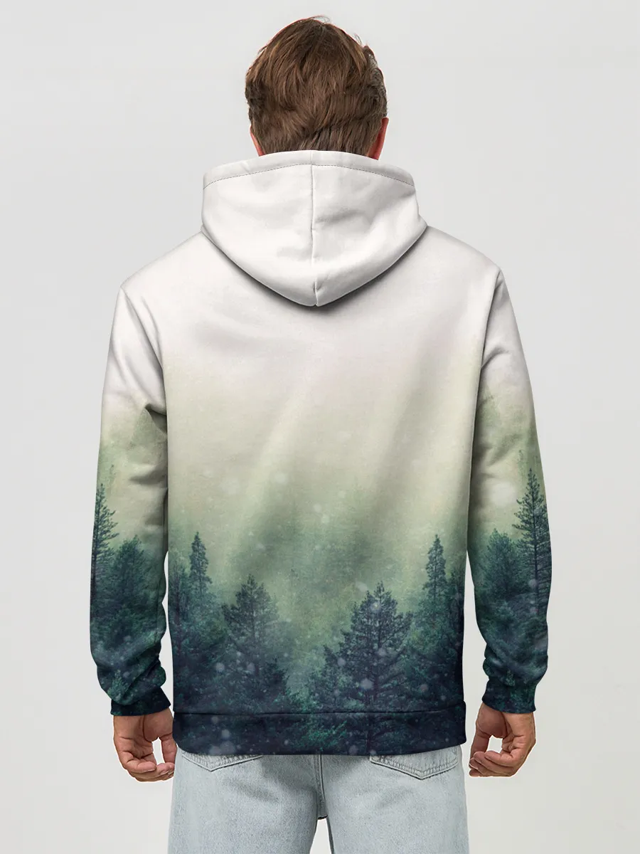 Худи мужской база хлопок / Волк