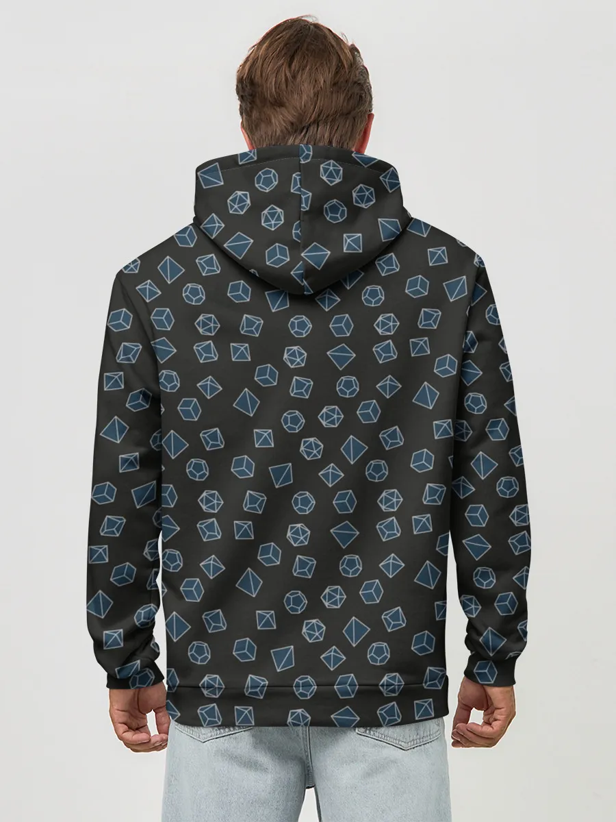 Худи мужской база хлопок / Дайсы D&D