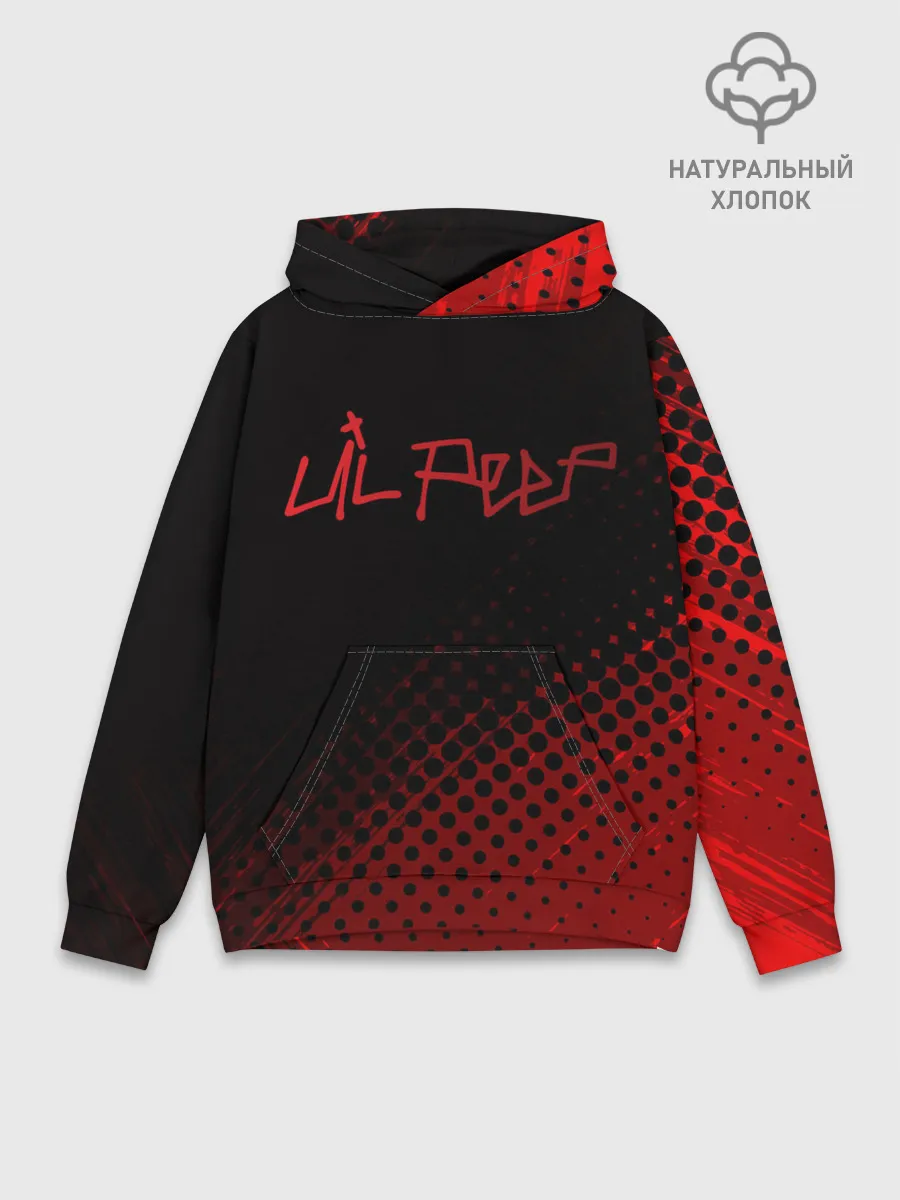 Худи мужской база хлопок / Lil Peep