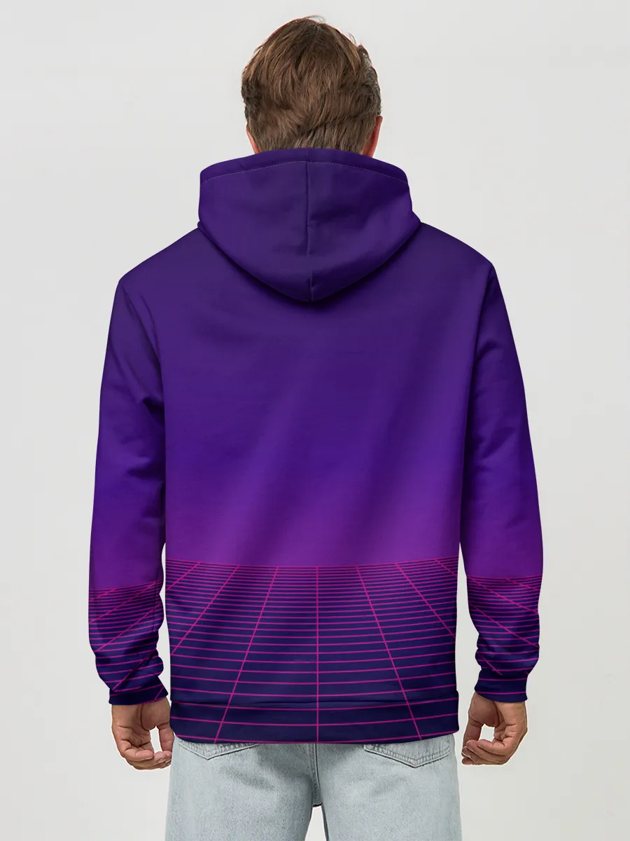 Худи мужской база хлопок / Ретро Футуризм