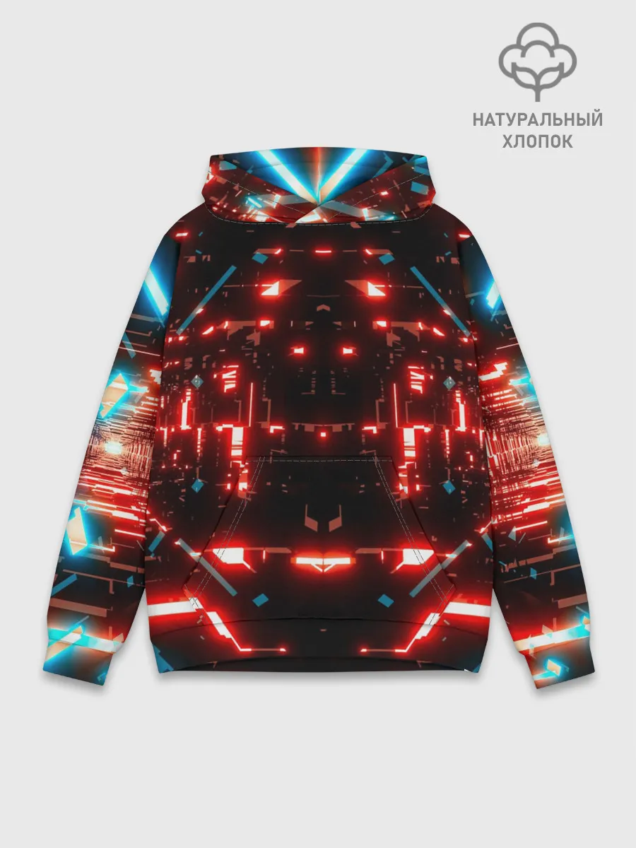 Худи мужской база хлопок / Neon Lights