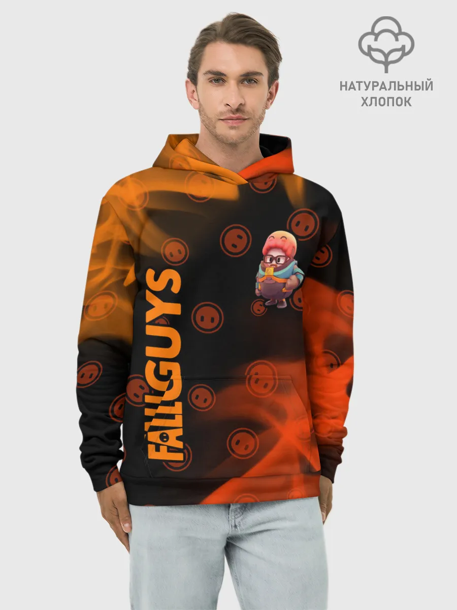 Худи мужской база хлопок / FALL GUYS HALF-LIFE / ФОЛ ГАЙС