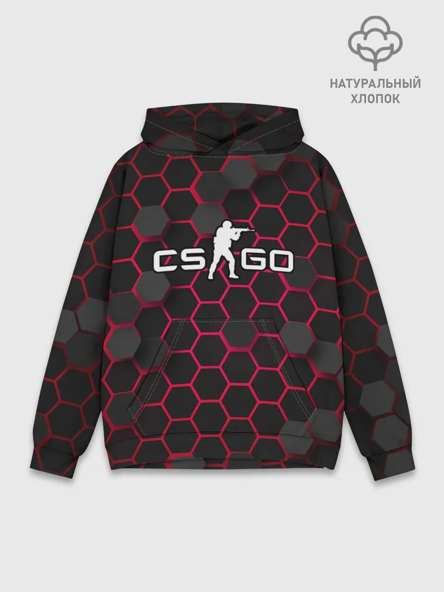 Худи мужской база хлопок / COUNTER STRIKE